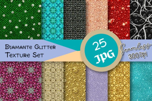 Diamante Glitter Texture Set