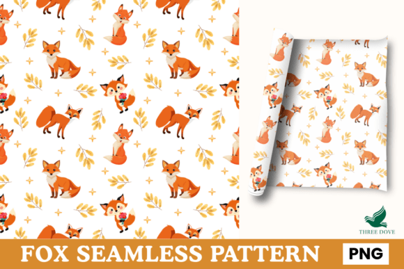 Fox Seamless Pattern - 09: A Versatile Digital Asset for Creative Projects