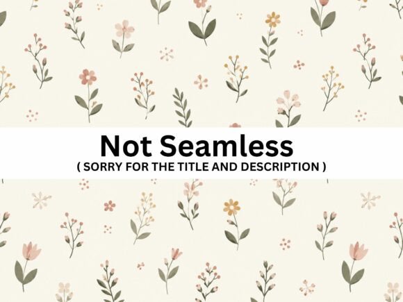 Minimal Tiny Botanical Seamless Pattern
