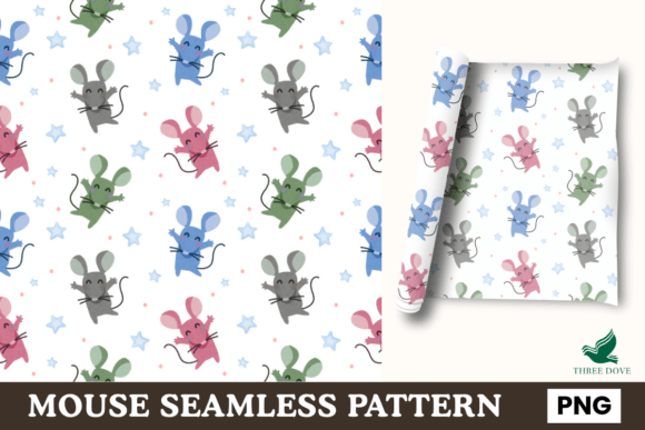Mouse Seamless Pattern - 04: A Versatile Digital Asset for Creative Projects