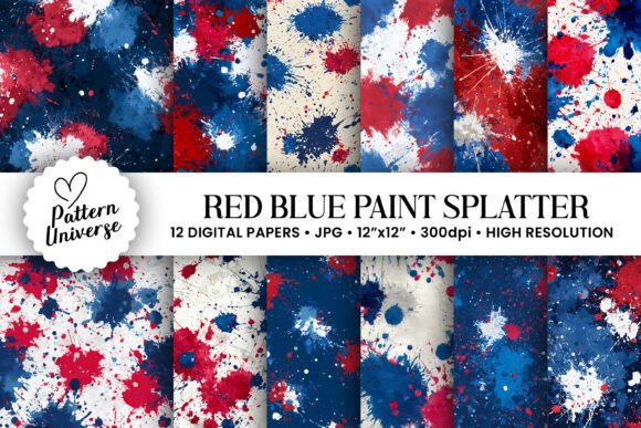 Patriotic Fireworks Balloons Pattern for Creative Workflows