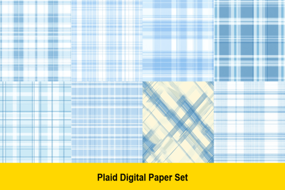 Sky Blue Plaid Papers: A Versatile Addition to Creative Projects