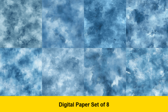 Storm Blue Texture Papers