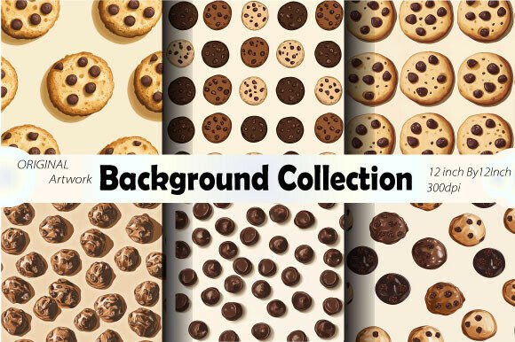 Sweet Cream Donuts Color Pattern Design