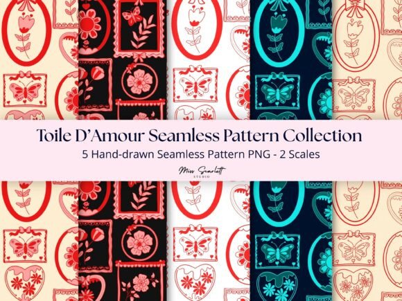 Toile D’Amour Seamless Pattern Set: A Strategic Tool for Timeless Design
