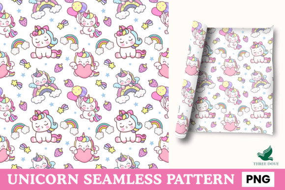 Unicorn Seamless Pattern - 06