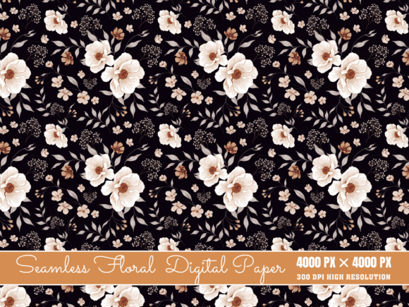 Vintage Floral Pattern, Seamless Botanic